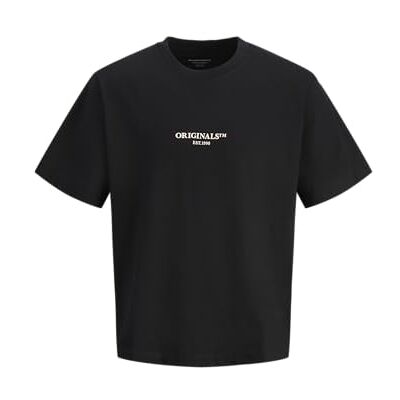 JACK & JONES Jorislington Minimal branding Tee Ss Sn, svart, XS JACK & JONES Jorislington Minimal branding Tee Ss Sn, svart, XS