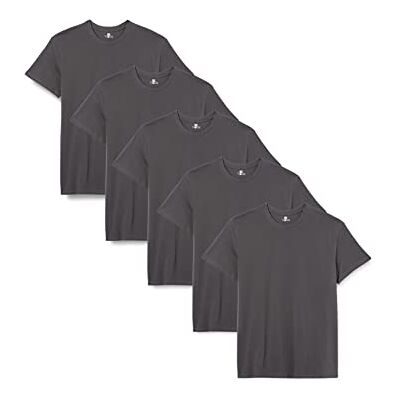 Lower East T-shirt med rund hals, Herr, Forged iron (5-pack), 3XL Lower East T-shirt med rund hals, Herr, Forged iron (5-pack), 3XL