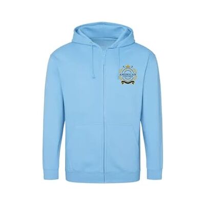 AMERICAN COLLEGE USA Tröja tröja med tryck varma kläder blandade män och kvinnor casual modell ACSZW5 himmelsblå S, turkos, S AMERICAN COLLEGE USA Tröja tröja med tryck varma kläder blandade män och kvinnor casual modell ACSZW5 himmelsblå S, turkos, S