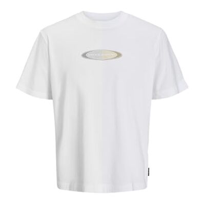 JACK & JONES Jcopacer märkestryck Tee Ss Crew Neck, Ljus vit, L JACK & JONES Jcopacer märkestryck Tee Ss Crew Neck, Ljus vit, L