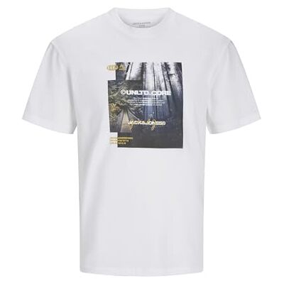 JACK & JONES JACK&JONES Jcooutdoor Tee Ss Crew Neck Sn, Vit, M JACK & JONES JACK&JONES Jcooutdoor Tee Ss Crew Neck Sn, Vit, M