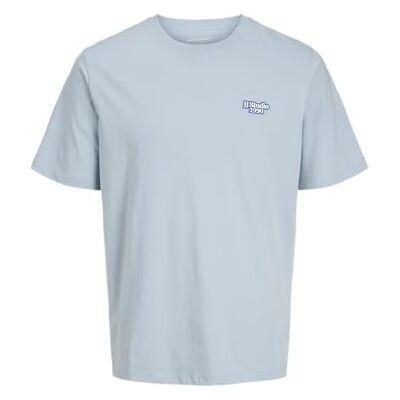 JACK & JONES Jjseattle Tee Ss Crew Neck, Himmelsk blå, L JACK & JONES Jjseattle Tee Ss Crew Neck, Himmelsk blå, L