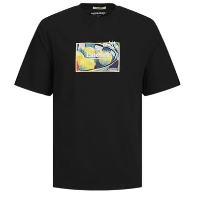 JACK & JONES JACK&JONES JORNOTO Art Tee SS Crew Neck, svart, L JACK & JONES JACK&JONES JORNOTO Art Tee SS Crew Neck, svart, L