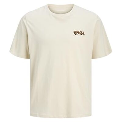 JACK & JONES Jjkoji Tee Ss Crew Neck, Antik vit, M JACK & JONES Jjkoji Tee Ss Crew Neck, Antik vit, M