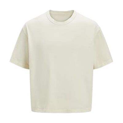 JACK & JONES Jorporto Pigment Tee Ss Crew Neck, Antik vit, XL JACK & JONES Jorporto Pigment Tee Ss Crew Neck, Antik vit, XL