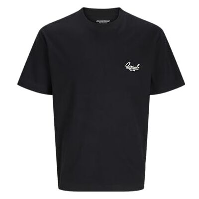 JACK & JONES Jorislington typ Graphic Back Tee Ss Cn, svart, M JACK & JONES Jorislington typ Graphic Back Tee Ss Cn, svart, M