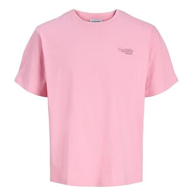 JACK & JONES Jjroar Tee Ss Crew Neck, Prisma rosa, XL JACK & JONES Jjroar Tee Ss Crew Neck, Prisma rosa, XL