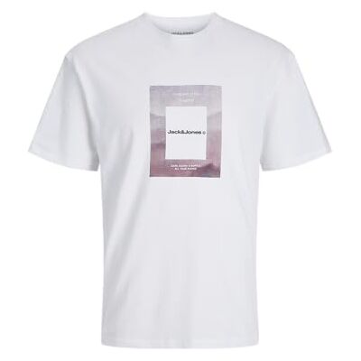 JACK & JONES JACK&JONES JCOALPHA fototryck T-shirt SS Crew Neck, Ljus vit, M JACK & JONES JACK&JONES JCOALPHA fototryck T-shirt SS Crew Neck, Ljus vit, M