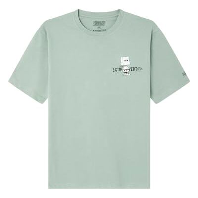 Springfield T-shirt för män, Standard grön, XS Springfield T-shirt för män, Standard grön, XS