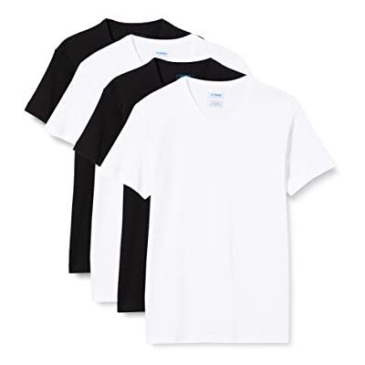 Athena Herr promo tetröja Coton organisk undertröja (förpackning med 4), Flerfärgad (Blanc/Blanc/Noir/Noir 9050), XXL Athena Herr promo tetröja Coton organisk undertröja (förpackning med 4), Flerfärgad (Blanc/Blanc/Noir/Noir 9050), XXL