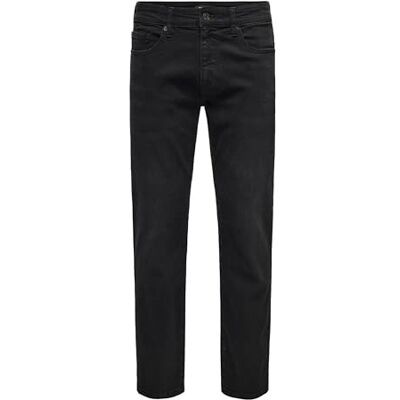 Only & Sons Onsweft Regular Black 8638 Mat DNM Noos, Svart denim, 27W / 32L Only & Sons Onsweft Regular Black 8638 Mat DNM Noos, Svart denim, 27W / 32L