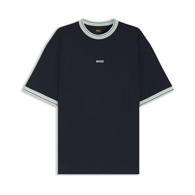 Boss T-shirt för män, Mörkblå 404, XXL Boss T-shirt för män, Mörkblå 404, XXL