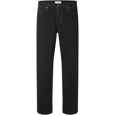 SELECTED HOMME SELECTED FEMME Slh196-Straight Ben Kori Jeans Noos, Svart denim, 32W / 34L SELECTED HOMME SELECTED FEMME Slh196-Straight Ben Kori Jeans Noos, Svart denim, 32W / 34L