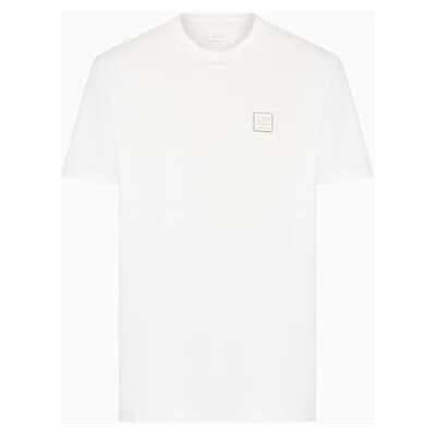 Giorgio Armani Men's Utility Edge, sustainable, ekologiskt läderlogotyp, normal passform, vit, S, Vit, S Giorgio Armani Men's Utility Edge, sustainable, ekologiskt läderlogotyp, normal passform, vit, S, Vit, S