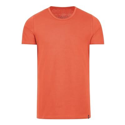 Trigema T-shirt i bomull/elastan, Persika, M Trigema T-shirt i bomull/elastan, Persika, M