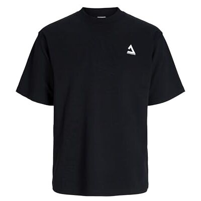 JACK & JONES JACK&JONES JCOTRIANGLE sommarte SS Crew Neck SN, svart, XS JACK & JONES JACK&JONES JCOTRIANGLE sommarte SS Crew Neck SN, svart, XS