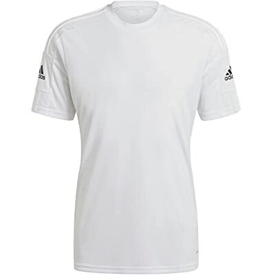 adidas För Män Squadra 21 Jersey, White/White/Black, L adidas För Män Squadra 21 Jersey, White/White/Black, L