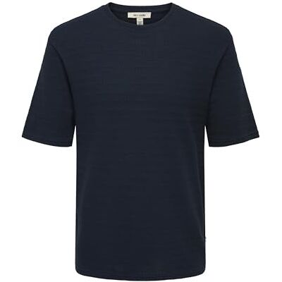 Only & Sons Onsgivo Reg 12 Ss Crew Knit Noos, Mörk safir, L Only & Sons Onsgivo Reg 12 Ss Crew Knit Noos, Mörk safir, L