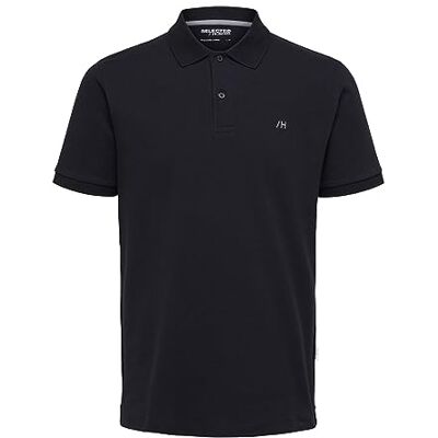 SELECTED HOMME SELETED HOMME SLHDANTE SS Polo W NOOS t-shirt för män, svart, XL, svart, XL SELECTED HOMME SELETED HOMME SLHDANTE SS Polo W NOOS t-shirt för män, svart, XL, svart, XL