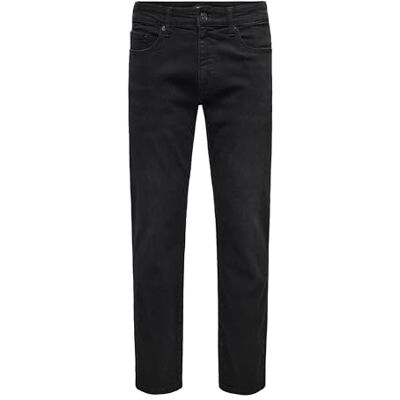 Only & Sons herr jeans Onsweft Regular Black 8638 Mat Dnm Noos Only & Sons herr jeans Onsweft Regular Black 8638 Mat Dnm Noos