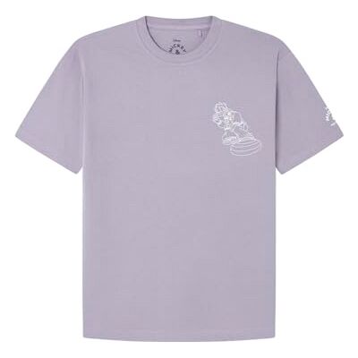 Springfield T-shirt för män, Lavendel, S Springfield T-shirt för män, Lavendel, S