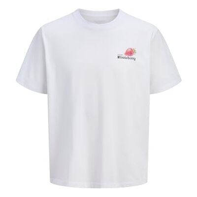 JACK & JONES Jorbradley Fruits Tee Ss C.N Stmss25, Ljus vit, XL JACK & JONES Jorbradley Fruits Tee Ss C.N Stmss25, Ljus vit, XL