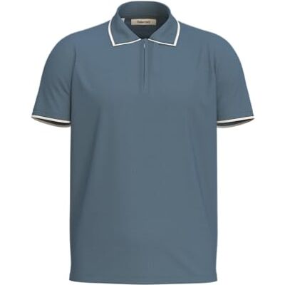 SELECTED MEN SELECTED Män Slhfave Sport Zip Ss Polo Noos, Blå Mirage, S SELECTED MEN SELECTED Män Slhfave Sport Zip Ss Polo Noos, Blå Mirage, S