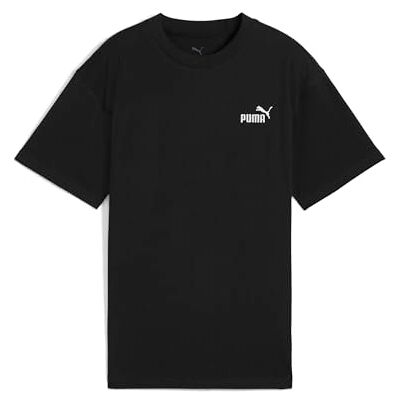 PUMA ESS Small No. 1 Logo Avslappnad T-shirt B Svart PUMA ESS Small No. 1 Logo Avslappnad T-shirt B Svart