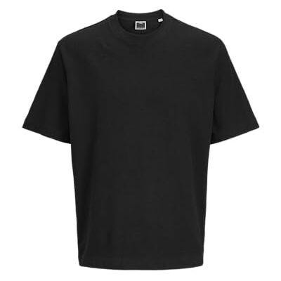 JACK & JONES Jcolido Design Fabric Tee Ss Crew Neck, svart, M JACK & JONES Jcolido Design Fabric Tee Ss Crew Neck, svart, M