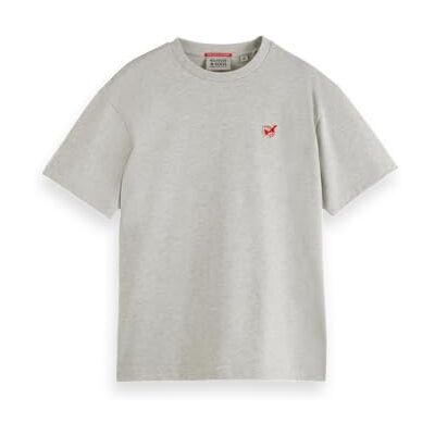 Scotch & Soda Män Core-The Free Spirit Peace Bird T-shirt, Havmeal melange 0717, M Scotch & Soda Män Core-The Free Spirit Peace Bird T-shirt, Havmeal melange 0717, M