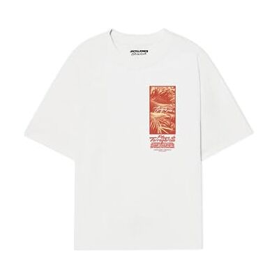 JACK & JONES Joralmeria Palms Tee Ss Crew Neck FST, Ljus vit, XL JACK & JONES Joralmeria Palms Tee Ss Crew Neck FST, Ljus vit, XL