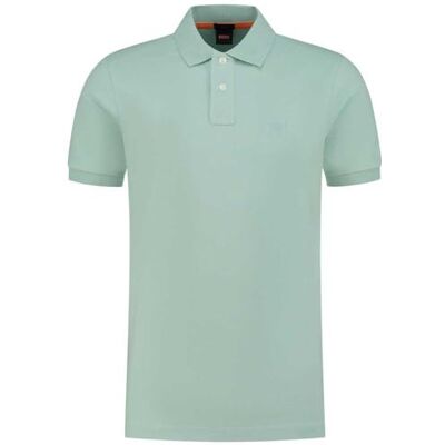 Boss Herr passagerare pikétröja, Turkos/Aqua446, 3XL Boss Herr passagerare pikétröja, Turkos/Aqua446, 3XL