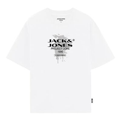 JACK & JONES Jcocondor Tee Ss Crew Neck FST, Ljus vit, L JACK & JONES Jcocondor Tee Ss Crew Neck FST, Ljus vit, L