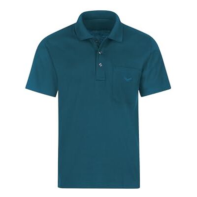 Trigema Pikétröja för män med bröstficka, bensin, 4XL Trigema Pikétröja för män med bröstficka, bensin, 4XL