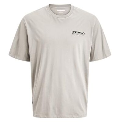 JACK & JONES Jjyuki Tee Ss Crew Neck Bf, Moonbeam, L JACK & JONES Jjyuki Tee Ss Crew Neck Bf, Moonbeam, L
