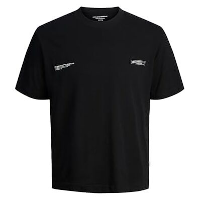 JACK & JONES Jorbillyburg foto tee Ss crew neck, svart, XS JACK & JONES Jorbillyburg foto tee Ss crew neck, svart, XS