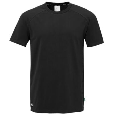 uhlsport ID T-shirt fitnessskjorta för barn och vuxna – fotbollströja – andningsbar och bekväm, svart, M uhlsport ID T-shirt fitnessskjorta för barn och vuxna – fotbollströja – andningsbar och bekväm, svart, M