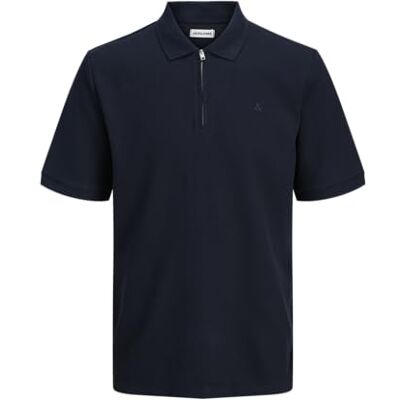 JACK & JONES Jjeaustin Zip Polo Ss Noos Pls – plus size JACK & JONES Jjeaustin Zip Polo Ss Noos Pls – plus size