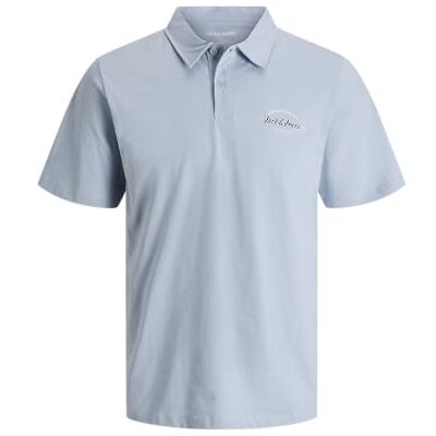JACK & JONES Jjbrandon Polo Ss Pls – plus size, Himmelsk blå, 6XL JACK & JONES Jjbrandon Polo Ss Pls – plus size, Himmelsk blå, 6XL