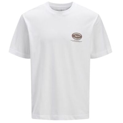 JACK & JONES Jorboston Front Back Tee Ss Crew Neck, Ljus vit, M JACK & JONES Jorboston Front Back Tee Ss Crew Neck, Ljus vit, M