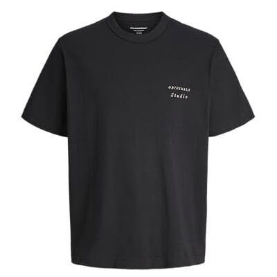 JACK & JONES Jorgramercy Monoback Tee Ss Crew Neck, svart, XL JACK & JONES Jorgramercy Monoback Tee Ss Crew Neck, svart, XL