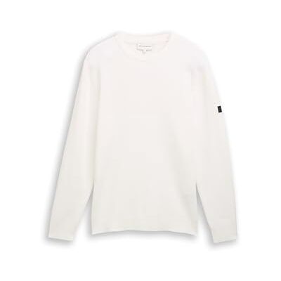 TOM TAILOR herrtröja, 10332 – Benvit, XXL TOM TAILOR herrtröja, 10332 – Benvit, XXL