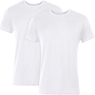 Hanes Originals Ultimate Crewneck T-shirts, supermjuka vita undertröjor för män, 2-pack, vit, Large, Vitt, L Hanes Originals Ultimate Crewneck T-shirts, supermjuka vita undertröjor för män, 2-pack, vit, Large, Vitt, L