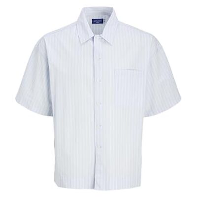 JACK & JONES Jorbellagio Poplin Shirt Ss, Skyway, XL JACK & JONES Jorbellagio Poplin Shirt Ss, Skyway, XL