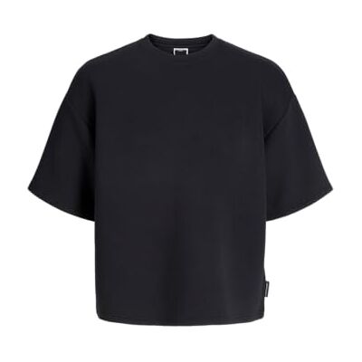 JACK & JONES Jcoretreat Scuba Sweat Ss Crew Neck, svart, XS JACK & JONES Jcoretreat Scuba Sweat Ss Crew Neck, svart, XS
