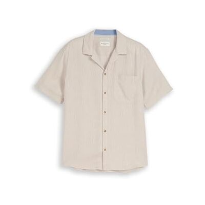 TOM TAILOR 1049614 skjorta, 39617-beige randig kashmir, 3XL herr TOM TAILOR 1049614 skjorta, 39617-beige randig kashmir, 3XL herr
