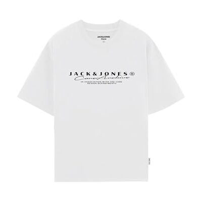 JACK & JONES Jcopoint branding Tee Ss Crew Neck FST, Ljus vit, XL JACK & JONES Jcopoint branding Tee Ss Crew Neck FST, Ljus vit, XL