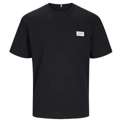 JACK & JONES Jorportland Badge tee SS Crew Neck T-shirt, svart, M, svart, M JACK & JONES Jorportland Badge tee SS Crew Neck T-shirt, svart, M, svart, M