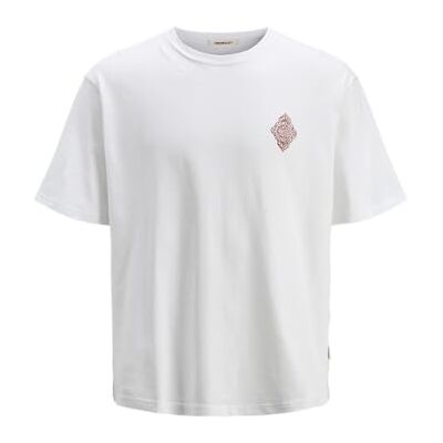 JACK & JONES herr Jorhydra mönster Tee Ss Crew Neck, Ljus vit, XL JACK & JONES herr Jorhydra mönster Tee Ss Crew Neck, Ljus vit, XL