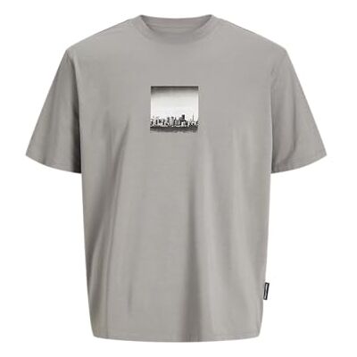 JACK & JONES Jcopacer foto branding Tee Ss Crew Neck, Grå flanell, XS JACK & JONES Jcopacer foto branding Tee Ss Crew Neck, Grå flanell, XS